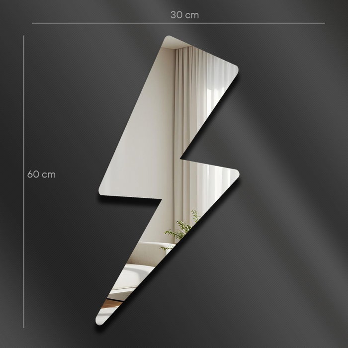 Wallity Ozgl504 Espejo Decorativo Plateado 29 x 60 cm
